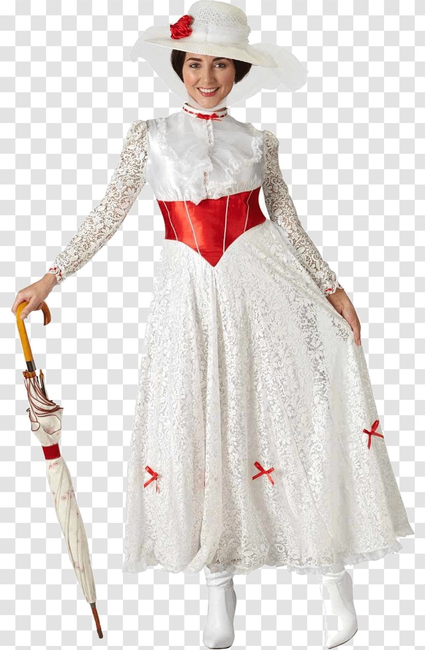Mary Poppins Costume Party Dress Designer Transparent PNG