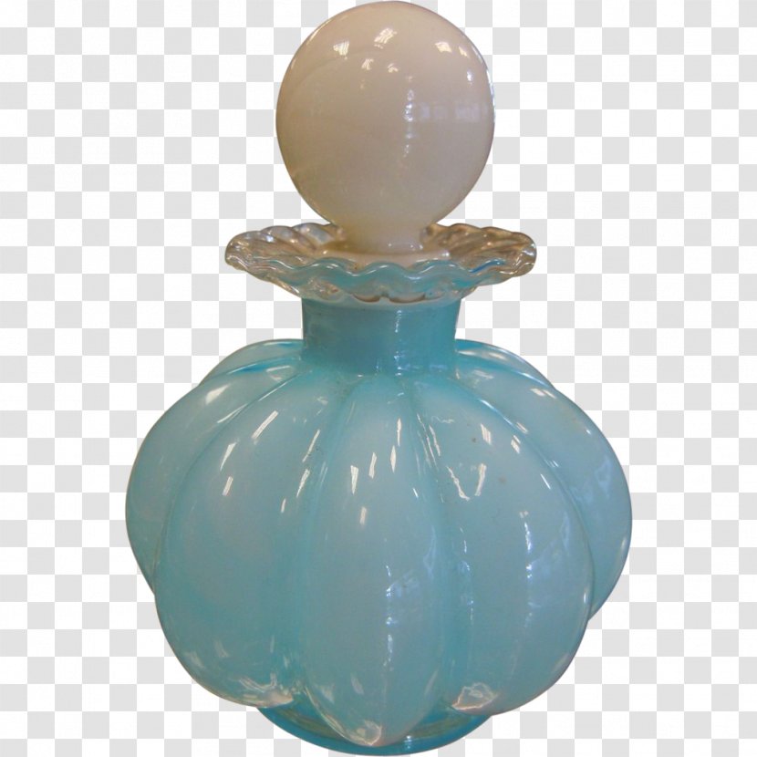 Glass Bottle Vase - Aqua Transparent PNG