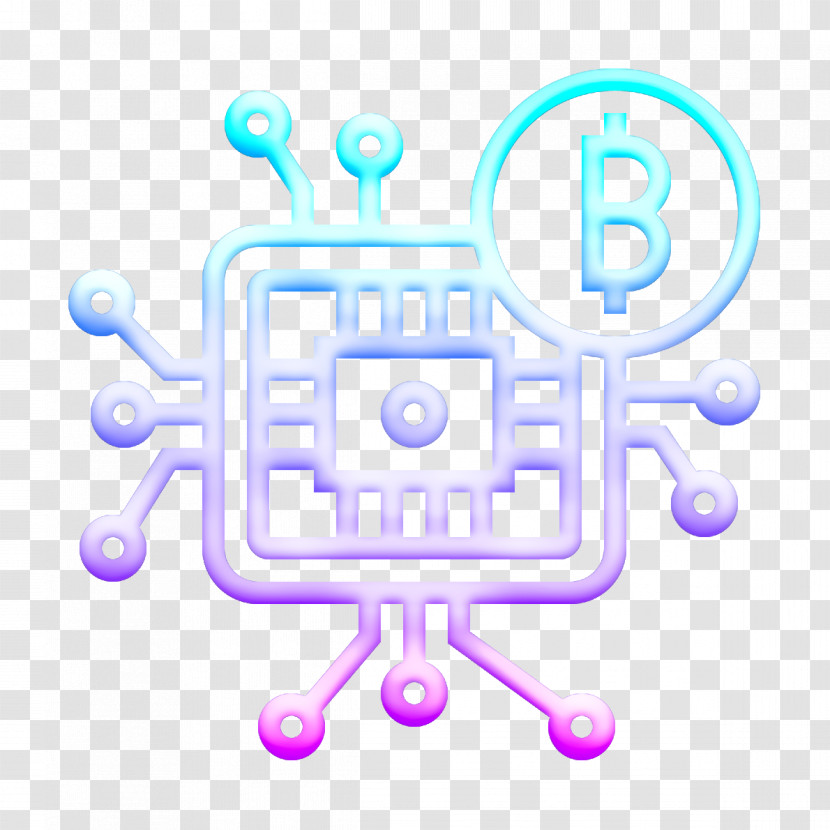 Blockchain Icon Business And Finance Icon Microchip Icon Transparent PNG