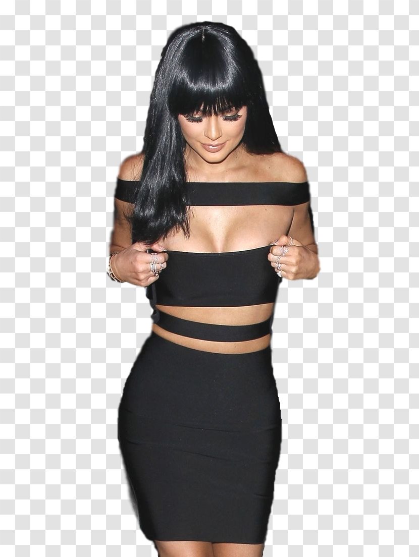 Kylie Jenner Keeping Up With The Kardashians Little Black Dress Kendall And Fashion - Tyga Transparent PNG