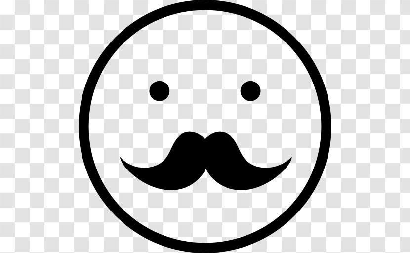 Smiley Emoticon Wink Emoji Man - Moustache - Faces Vector Transparent PNG