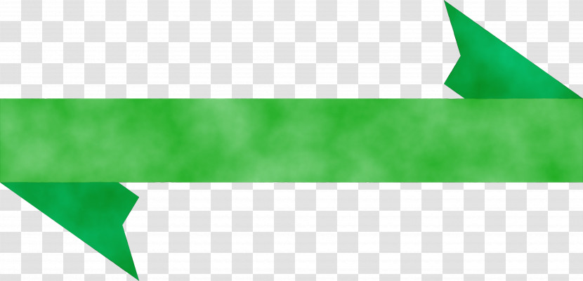 Green Flag Line Transparent PNG