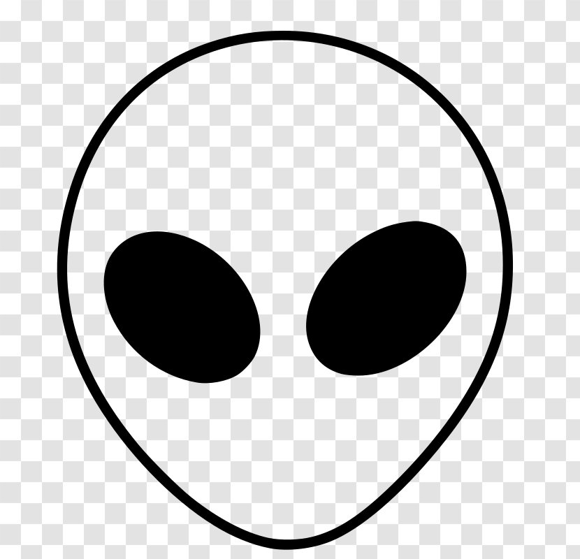 Grey Alien Drawing Extraterrestrial Life - Monochrome Transparent PNG