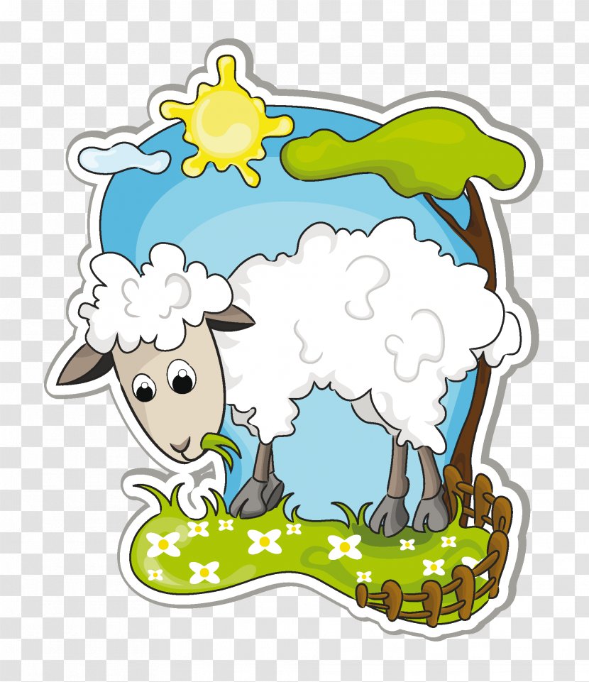 Goat Sheep Drawing - Cattle Like Mammal Transparent PNG