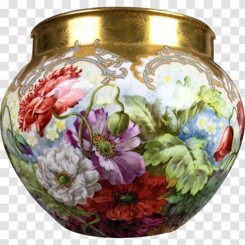 Limoges Porcelain Vase Decorative Arts Transparent PNG