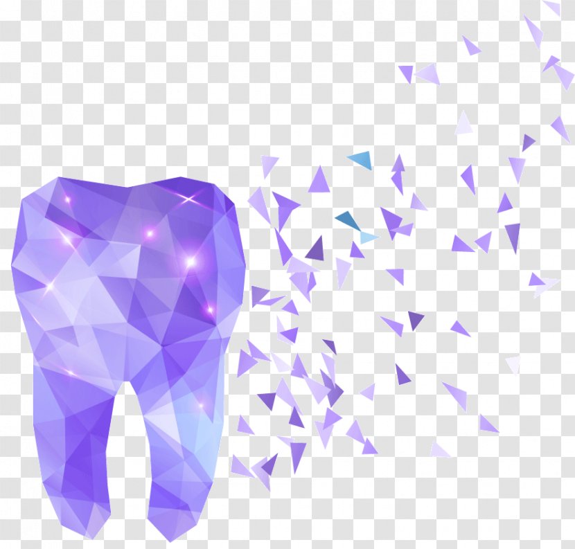 Human Tooth Dentistry Polygon - Whitening - Flat Teeth Transparent PNG