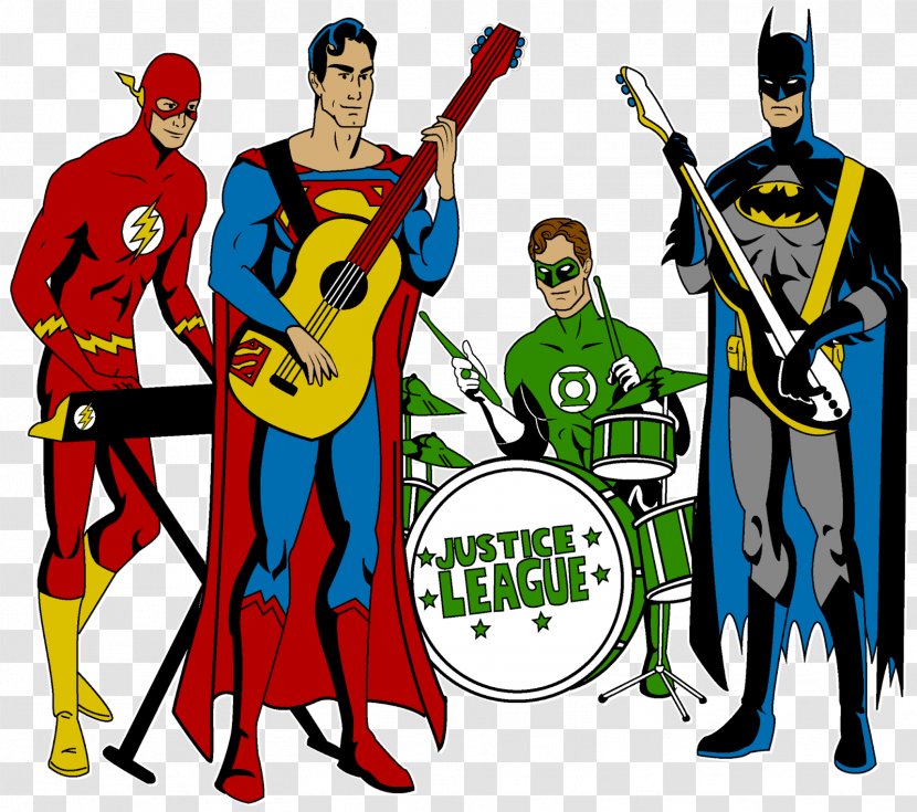 Rock Band The Flash Superman Diana Prince Batman - Watercolor - Ice Axe Transparent PNG