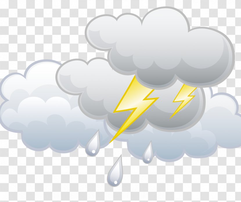 Lightning Thunderstorm Rain - Cloud Transparent PNG