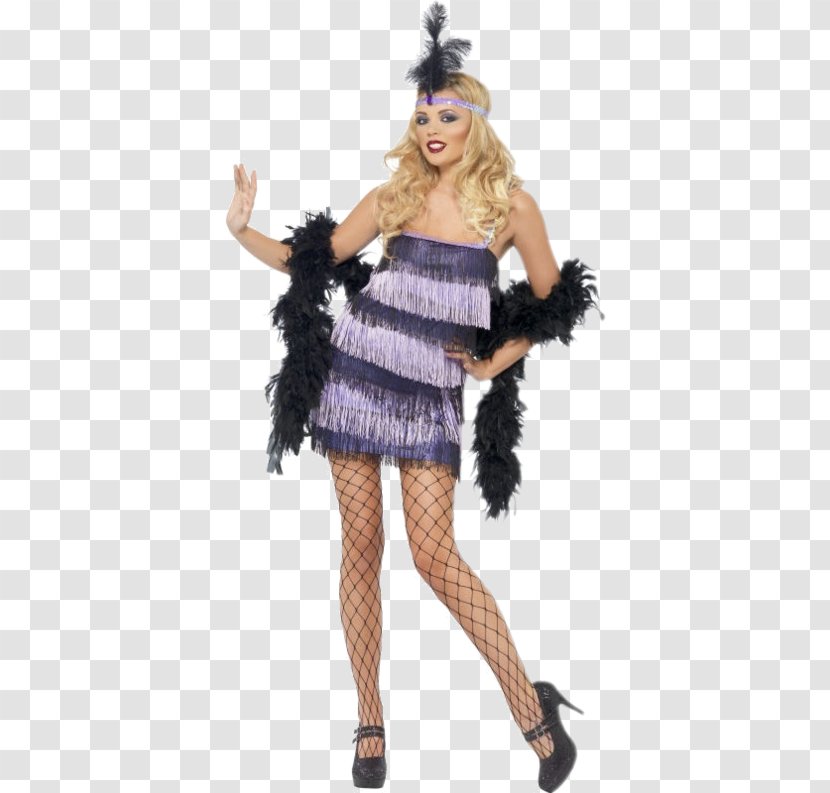 1920s Costume Party Flapper Dress - Fashion Transparent PNG
