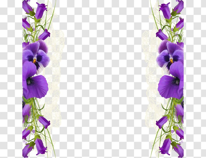 Clip Art - Violet - Hand-painted Floral Decoration Picture Vector Material Transparent PNG