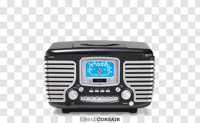 Crosley Solo CR3003A Alarm Clocks Radio CD Player Compact Disc - Cr3003a Transparent PNG