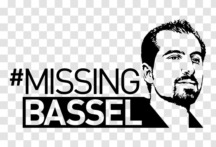 Bassel Khartabil Syria Moustache Clip Art - Monochrome - Missing Persons Transparent PNG