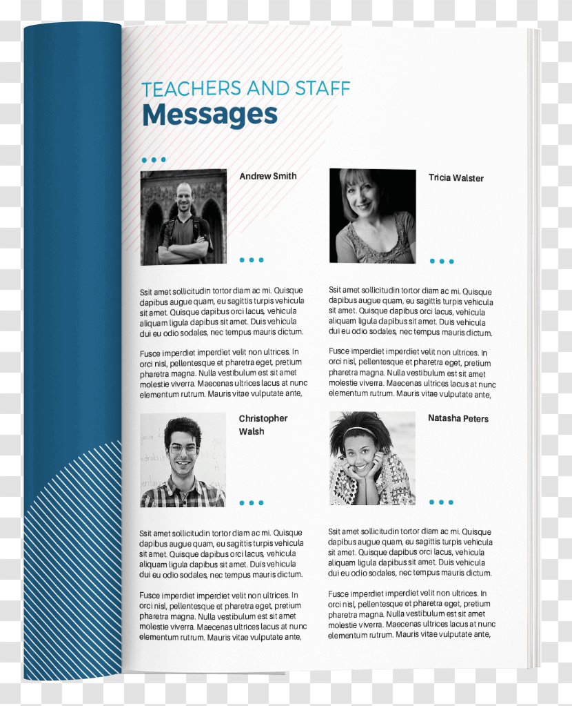Yearbook Teacher National Primary School Message - Brochure Transparent PNG