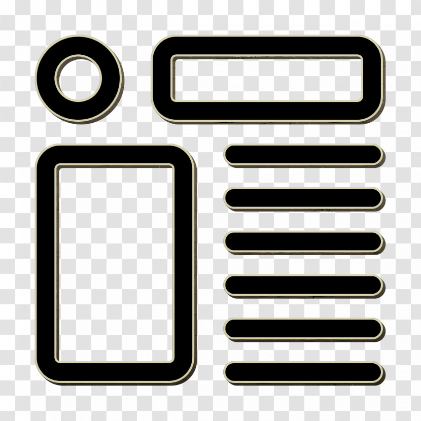 Wireframe Icon Ui Icon Transparent PNG