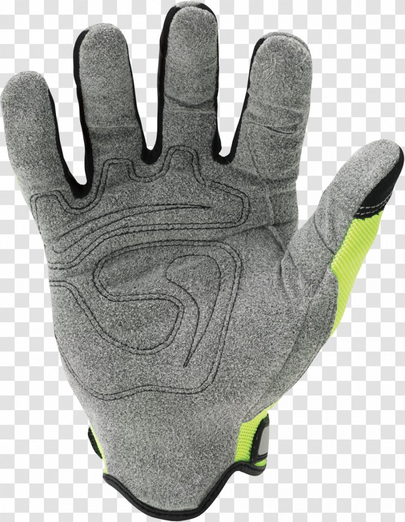 Finger Cycling Glove Green - Bicycle - Reflective Hoops Transparent PNG
