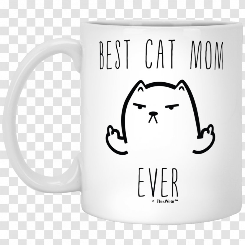 Mug Cat Ceramic Teacup Kitten - Cartoon - Coffee Transparent PNG
