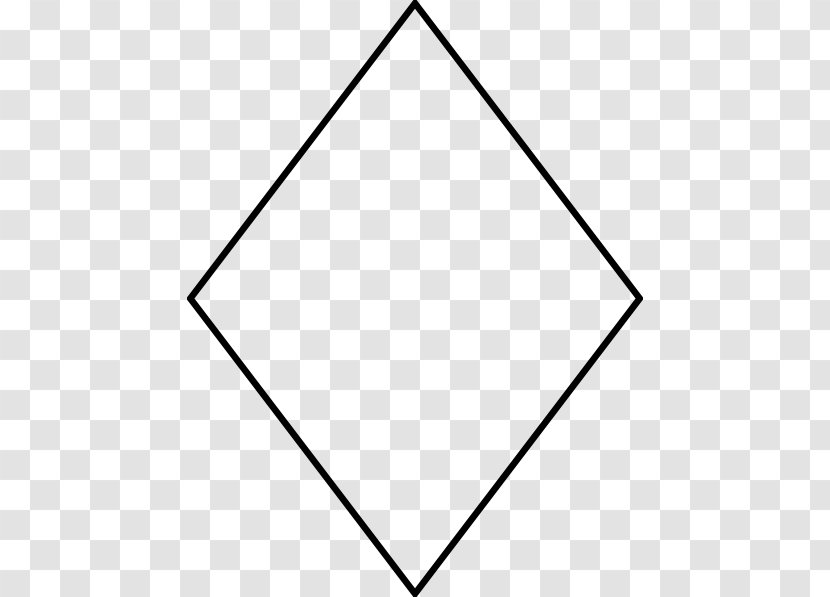 Diamond Rhombus Shape Clip Art - Area - Oval Outline Cliparts Transparent PNG