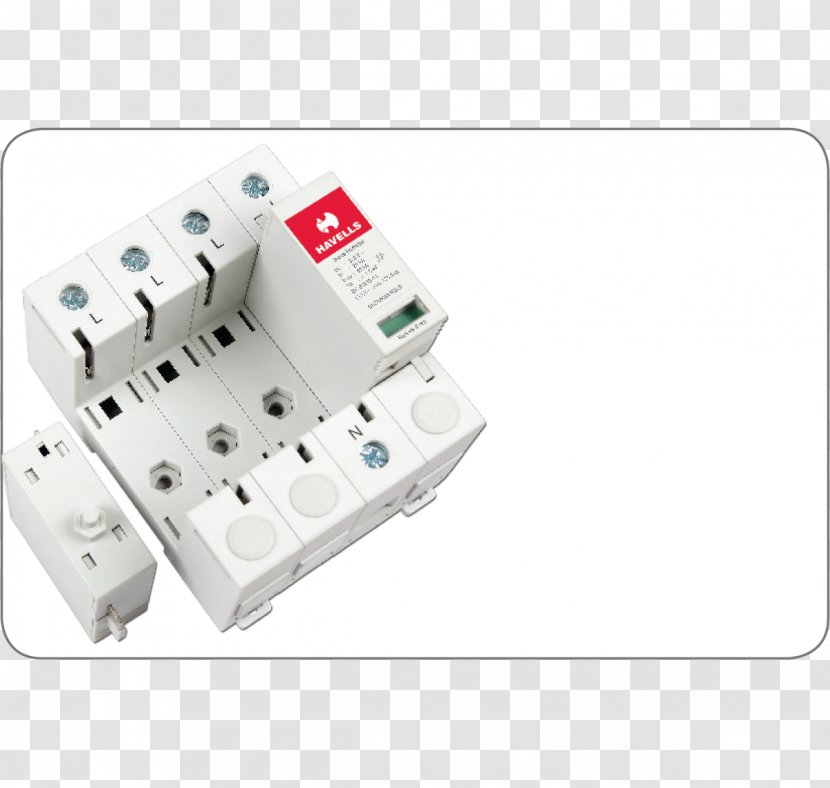 Circuit Breaker Surge Protector Arrester Electric Potential Difference Lightning - Component - Simple Module Transparent PNG