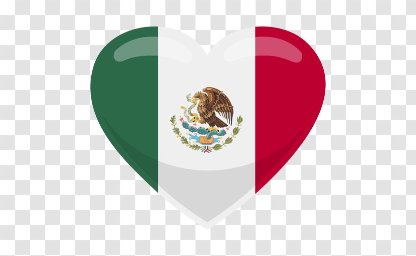 Flag Of Mexico United States Mexican Cuisine - Heart Transparent PNG