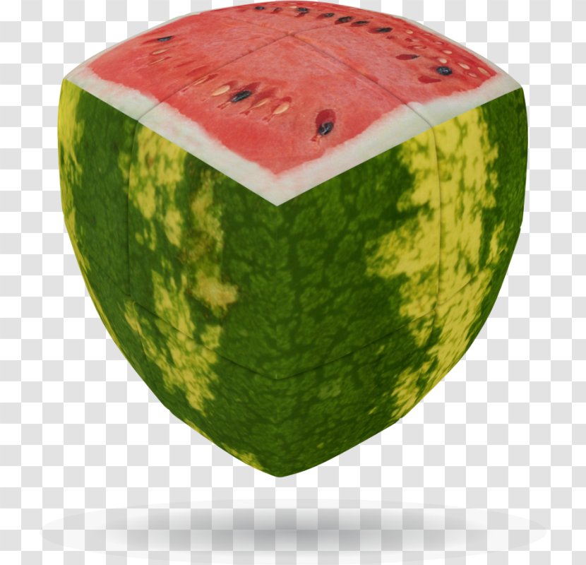 Watermelon Jigsaw Puzzles V-Cube 7 Rubik's Cube - Fruit Combo Transparent PNG