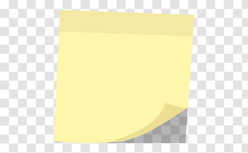 Paper Rectangle Square Yellow - Post It Transparent PNG