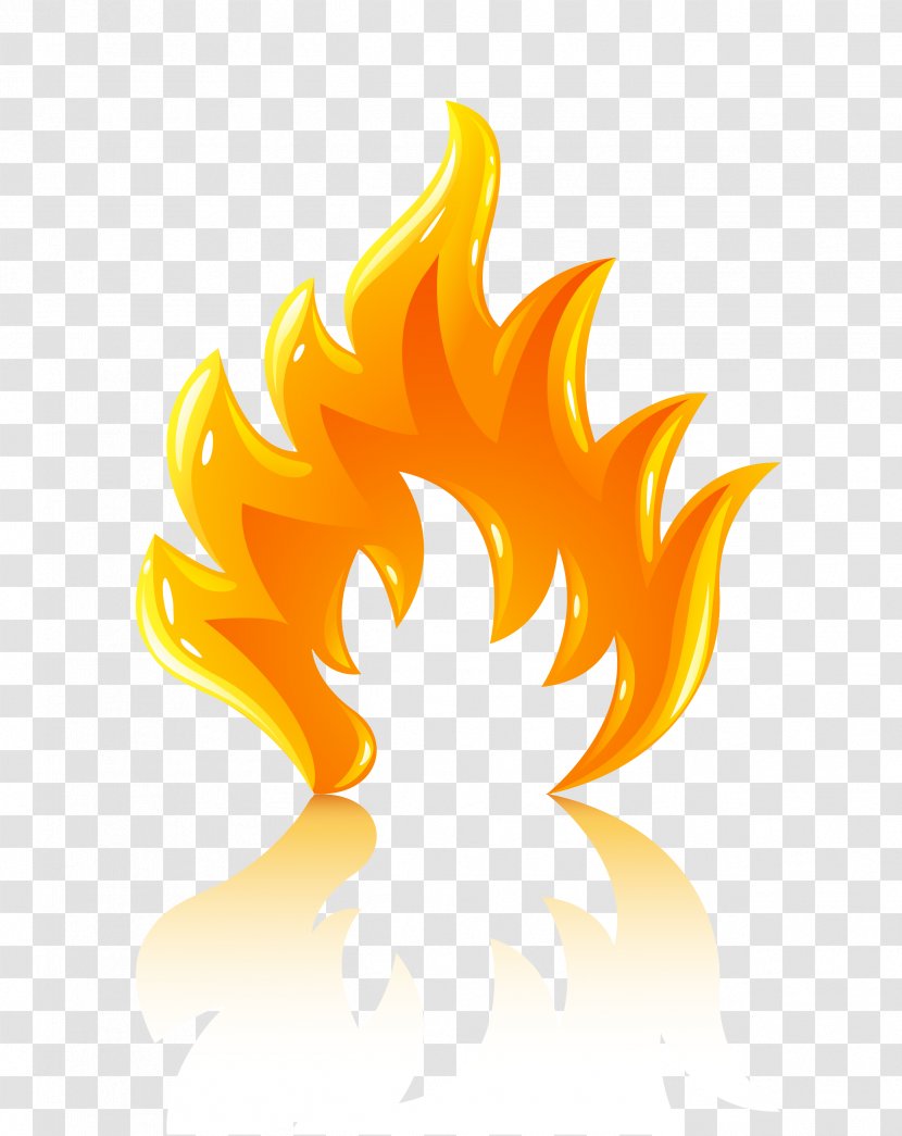 Flame Fire Euclidean Vector Clip Art - Yellow Transparent PNG
