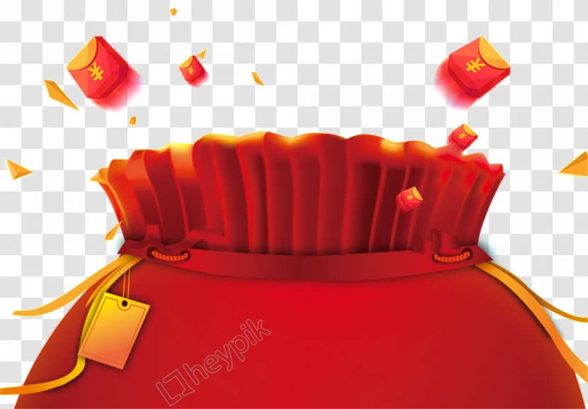Red Envelope Paper Chinese New Year - Orange Transparent PNG