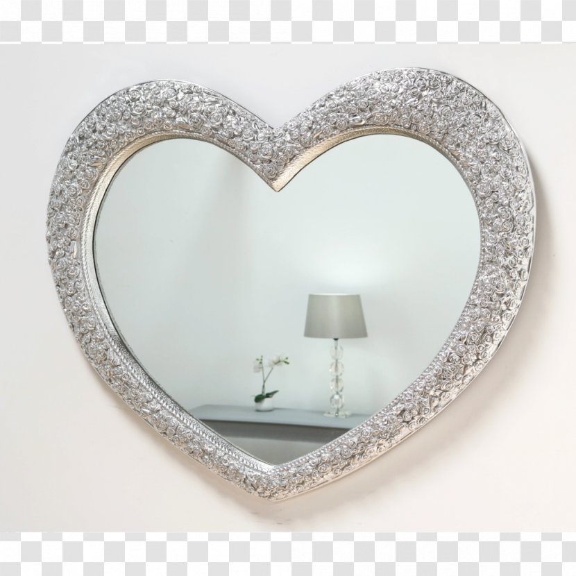 Magic Mirror Picture Frames Heart Silver - Ornament - Shapes Transparent PNG