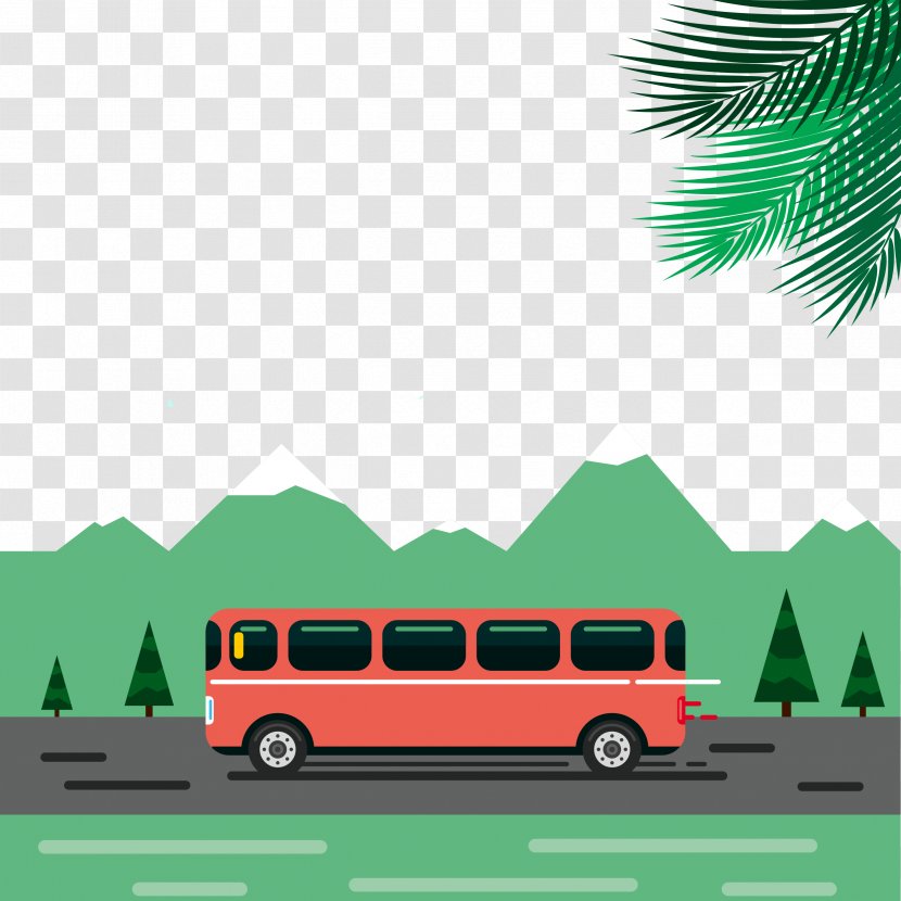 Bus Icon - Watercolor - Cartoon Transparent PNG