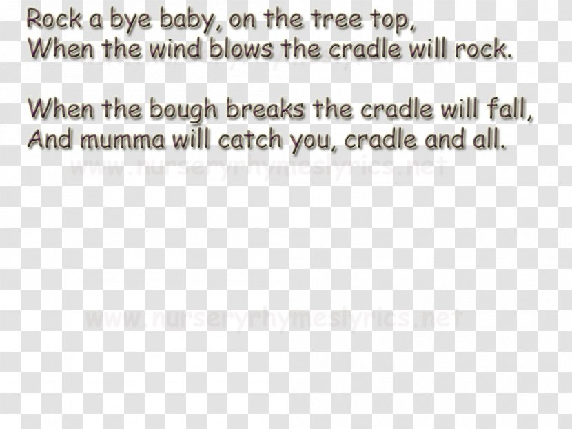 Nursery Rhyme Infant Song - Tree - Palmyra Transparent PNG