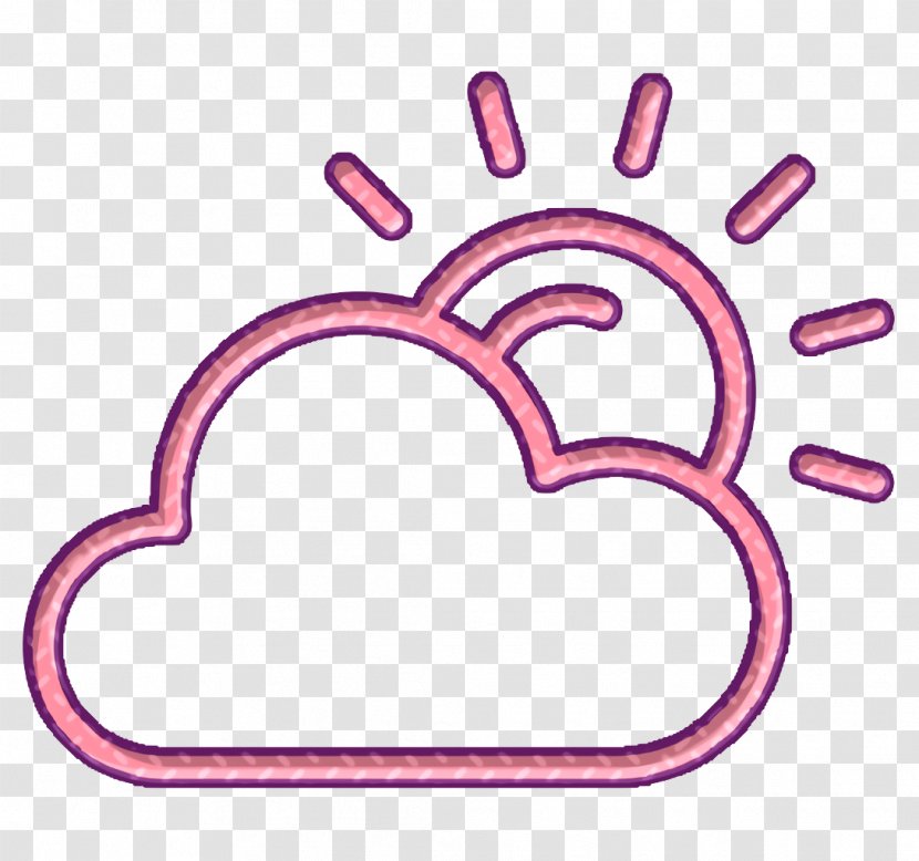 Weather Icon Spring Sun - Finger Heart Transparent PNG