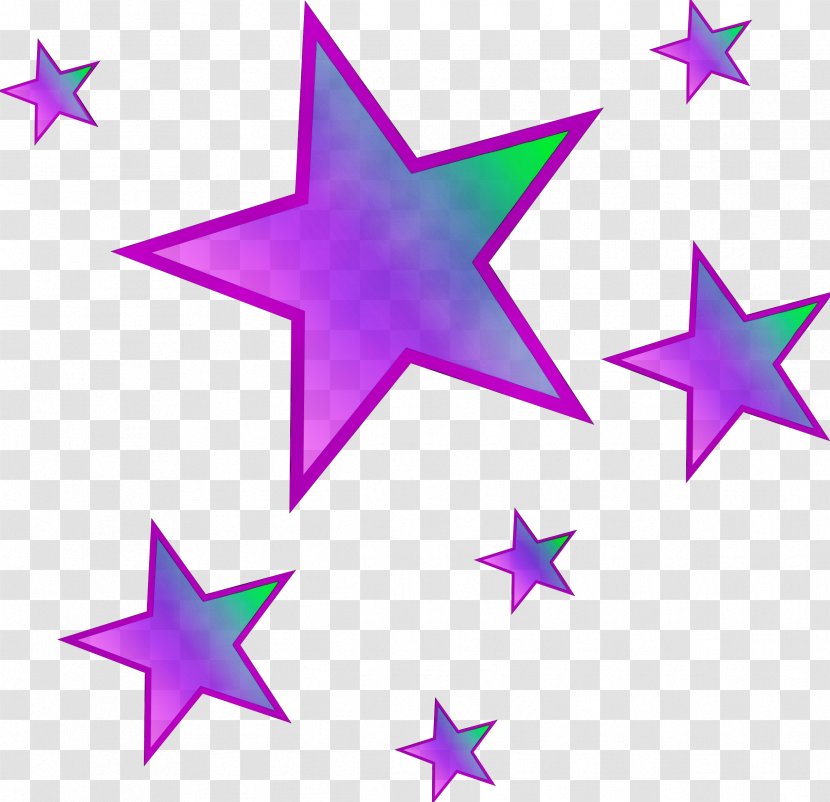 Star Drawing - Magenta Violet Transparent PNG