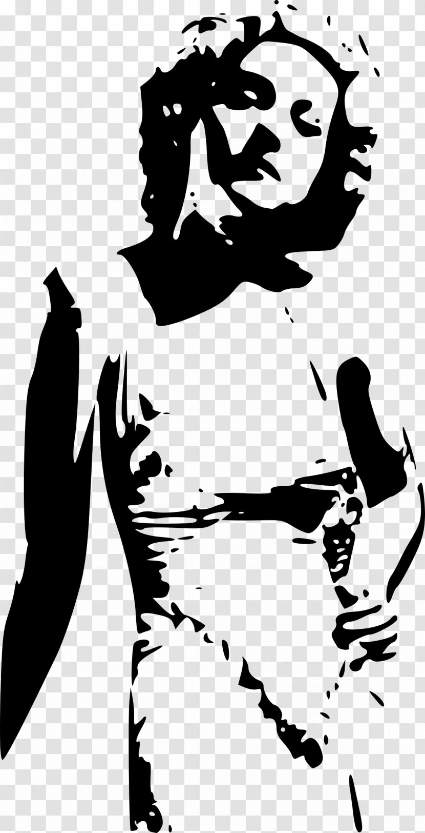 The Taming Of Shrew Silhouette Queen Hearts Clip Art - Black - Hand-painted Arab Woman Transparent PNG