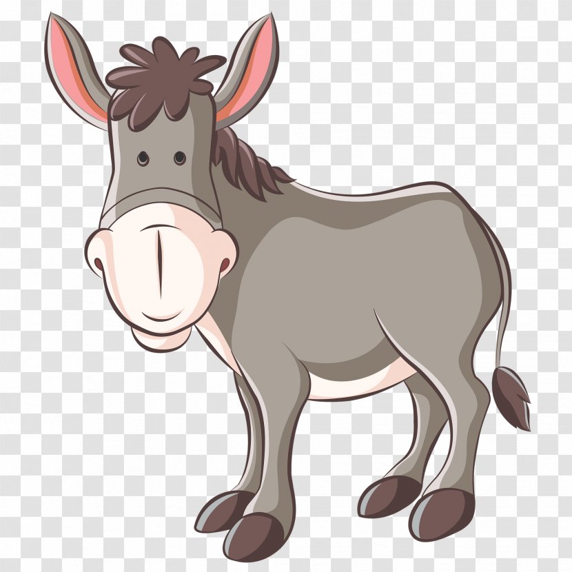 Donkey Horse Mule Clip Art - Neck Transparent PNG