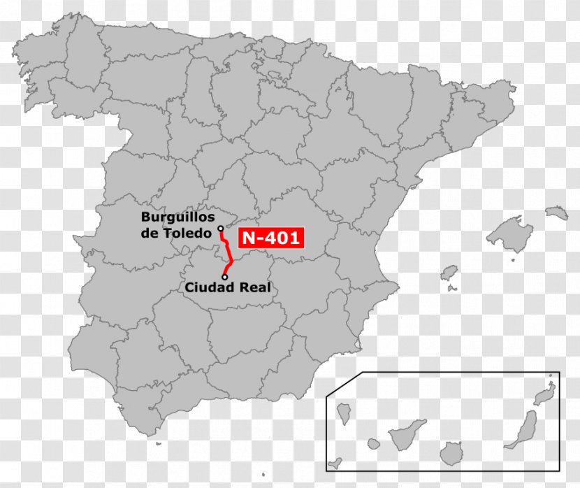 Spain Vector Map Transparent PNG