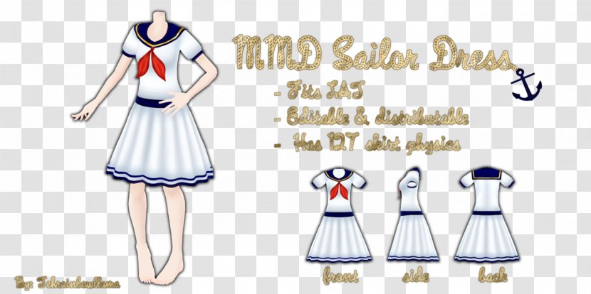 Sailor Dress Suit Clothing - Silhouette Transparent PNG