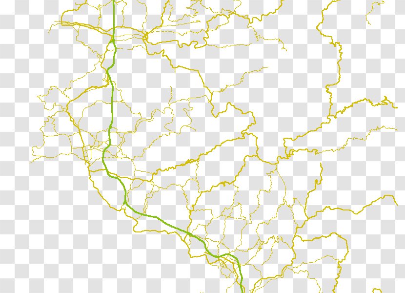 Map Line Tuberculosis - Yellow Transparent PNG