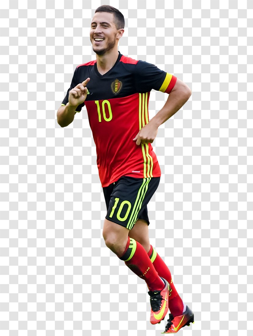 Eden Hazard Belgium National Football Team Soccer Player Jersey Transparent PNG