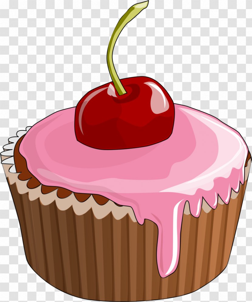 Cupcake Muffin Bakery Frosting & Icing Clip Art - Fruit - Bun Transparent PNG