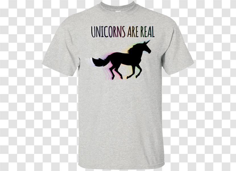 T-shirt Hoodie Sleeve Sweater - Real Unicorn Transparent PNG