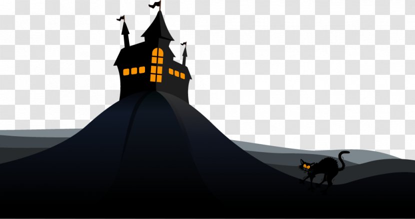 Flight Euclidean Vector Witch Download - Broom - Haunted House And Wildcats Transparent PNG
