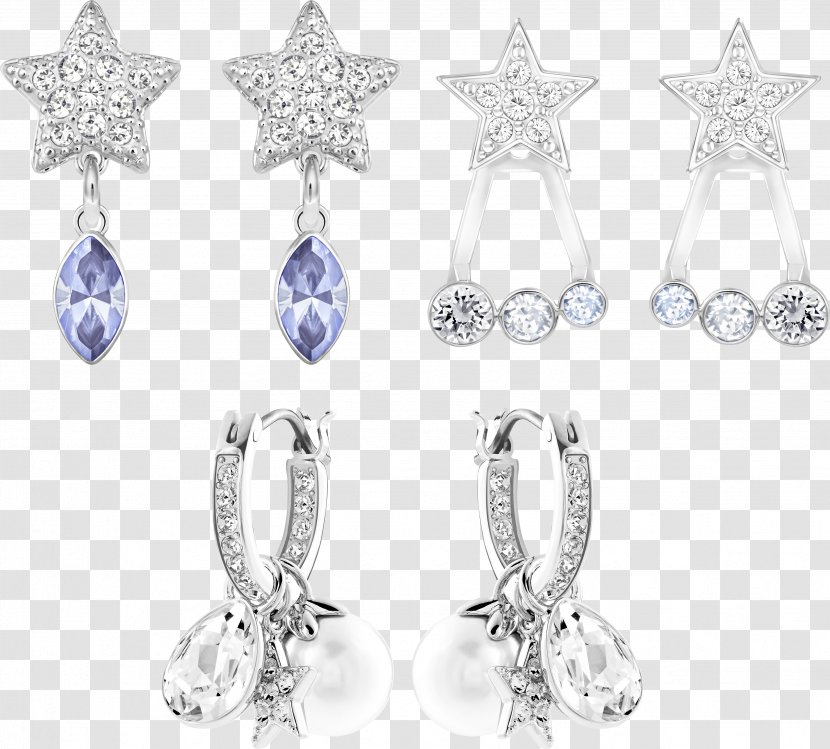 Earring Swarovski AG Jewellery Crystal Pendant - Necklace - Gemstone Earrings Transparent PNG