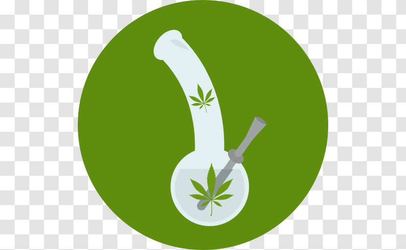 Tobacco Pipe Cannabis Bong - Pot Leaf Transparent PNG