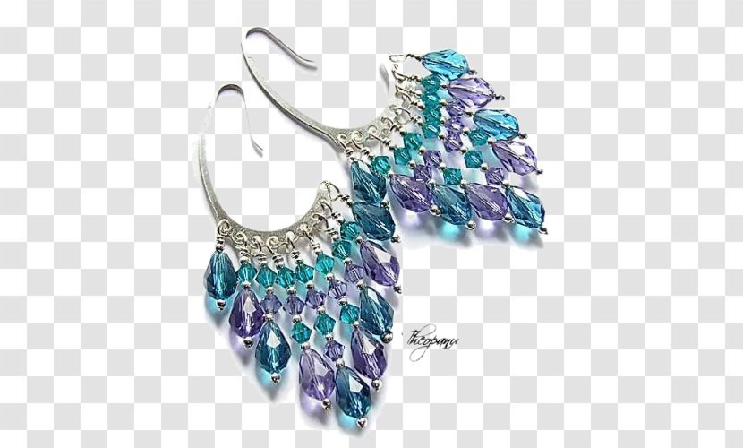 Turquoise Earring Swarovski AG Jewellery Brooch - Body Jewelry Transparent PNG