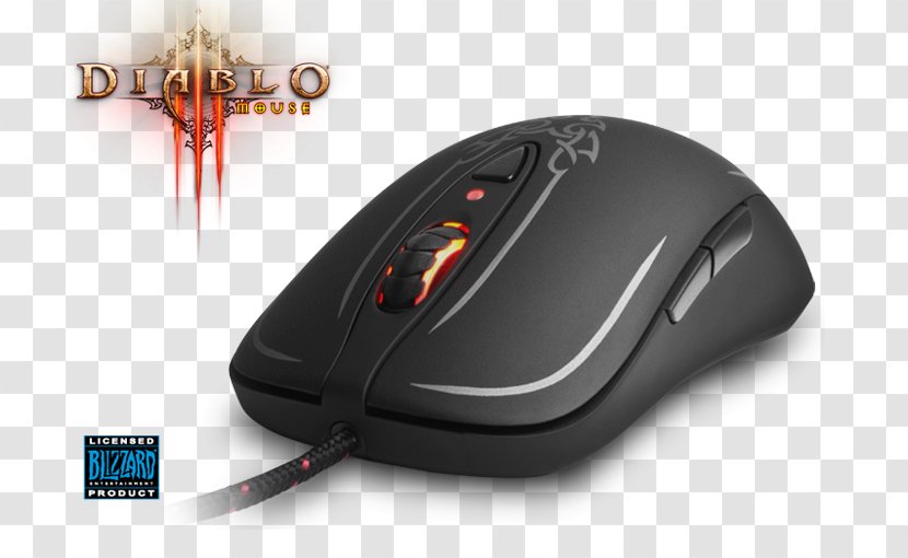Computer Mouse Diablo III: Reaper Of Souls SteelSeries III Video Games - Input Device Transparent PNG