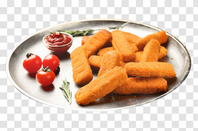Chicken Nugget Fried French Fries - Cuisine - Nuggets On An Iron Plate Transparent PNG