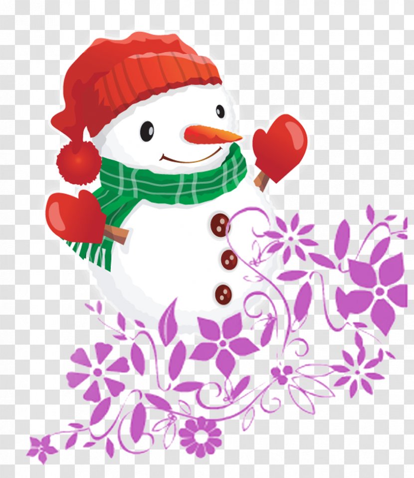 Snowman Christmas Clip Art - Petal - White Transparent PNG