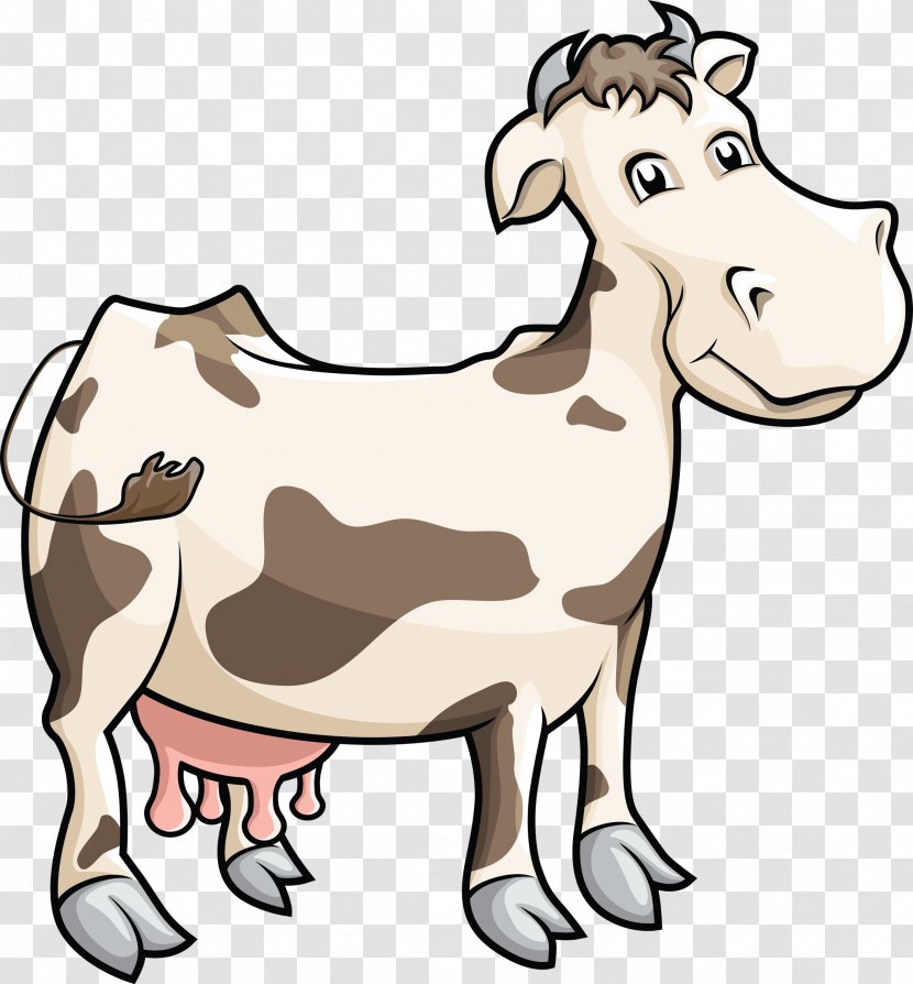 Dairy Cattle Horse Taurine Animal Clip Art - Cow Goat Family Transparent PNG