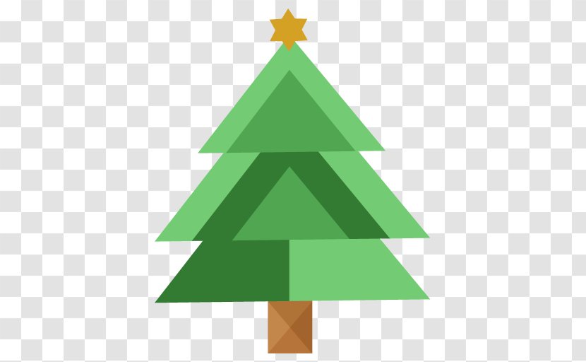 Fir Pine Family Christmas Decoration Triangle Font - Conifer - Tree Transparent PNG