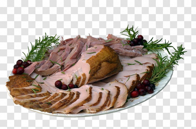 Galantine Venison Turkey Meat Smoking Pork - Platter - Ham Transparent PNG
